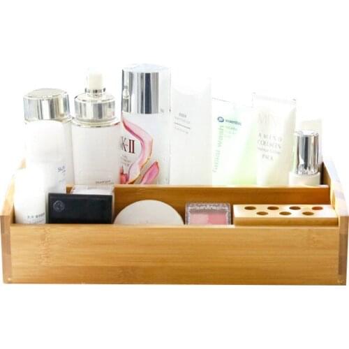 Wood Storage Box Office Desktop Stationery Cosmetic Storage Box Household Jewelry Make up Storage Box