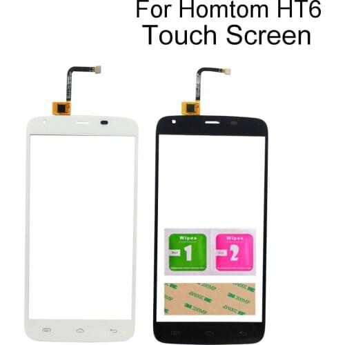 For Homtom HT6 HT 6 Touch Screen Tested 5.5inch Touch Panel Replacement Mobile Accessories Tools 3M Glue Wipes