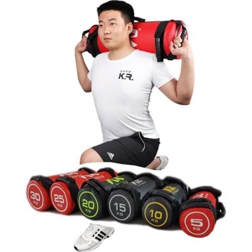 Gym Weights Load Boxing Power Bag Fitness Squat Training Sport Professional Weightlifting Punching Bag Body Building Sandbag