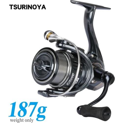 TSURINOYA 187g Ultra-light Spinning Fishing Reel RANGER 2000S 2500S 3000S Shallow Spool Long Casting Sea Fishing Pike Bass Wheel