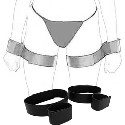 Thigh and Wrist Cuff Restraint Strap System,Sexy Bondage Thigh Connects to a Wrist,BDSM Fetish Cosplay Adult Sex Toy For Couple