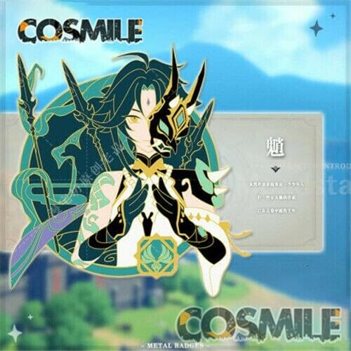 MiHoYo Genshin Impact Xiao Gme Metal Badge Brooch Pin Sa