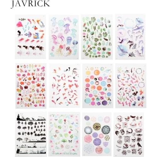 12 Sheets Goldfish Leaves DIY Epoxy Resin Fillers Jewelry Fillings Materials Kit DIY Necklace Accessories Jewelry Making