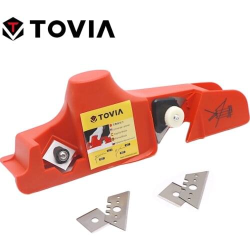TOVIA Drywall Knife Kit Plasterboard Edger Gypsum Board Hand Plane Woodworking Hand Tool with Two Knife