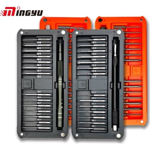 30 In 1 Magnetic Long Precision Screwdriver Set S2 Steel Phone Computer Watch Glasses Laptop Mini Screw Driver Kit with Handle