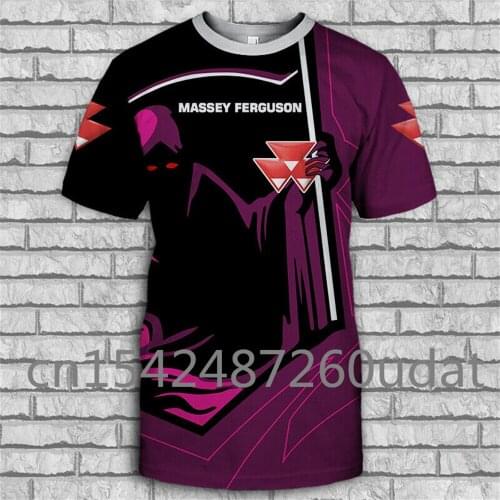 2021 New Massey Ferguson Mens T-shirt Harajuku Casual Round Neck Short Sleeve Oversized T Shirt High Quality 3D Anime Top