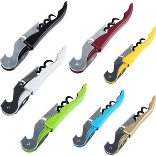 New Multifunctional Stainless Steel Metal Corkscrew Wine Bottle Cap Beer Opener Waiters Friend Wine Opener Bar Tools Gift