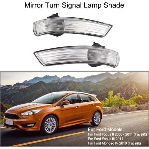 Pair of Mirror Turn Signal Corner Light Lamp Cover Shade Screen for Ford Focus II 2 III 3 Mondeo