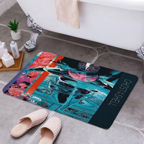 Ghost in the Shell Cheaper Anti-slip Modern Area Rugs Living Room Balcony Bathroom Printed Carpet Doormat Hallway Bath Mat