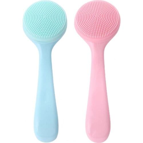 Facial Cleansing Brush Skin-friendly Blackhead Removing Handheld Gentle Exfoliating Facial Cleansing Brush for Girl