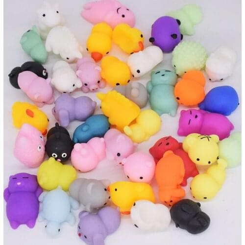 5 PCS Antistress Squishy Cat Unicorn Toys For Chidren Squeeze Gadgets Stress Relief Kawai Funny Squishe Animals New Fun Kids Toy