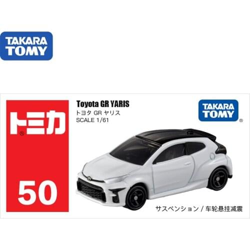 TAKARA TOMY Japan Simulation Alloy Car Model Toy 50 Toyota GR YARiS158455 Kids Christmas Gift Toys