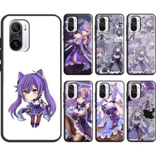 Keqing Genshin Impact For POCO F3 M3 X3 Pro Phone Case For Xiaomi Mi 11 A1 A2 A3 10T 9T Mi Note 10 Lite Coque