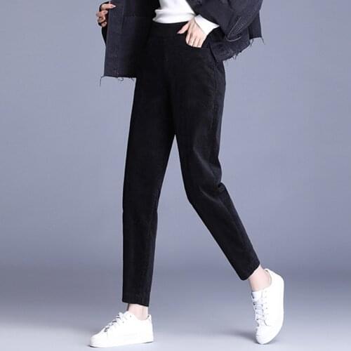 Женские вельветовые брюки VOFALXGH China At AliExpress