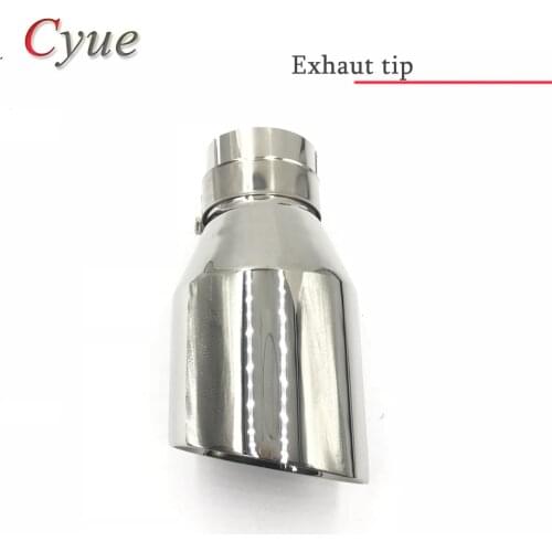 Top Quality Slant Cut Universal Tip Car Auto Exhaust Muffler Tip 304 Stainless Steel Chrome Pipe