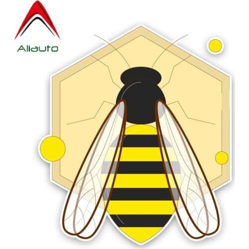 Aliauto Funny Car Sticker Creative Bee Decal Accessories PVC for Land Rover Seat Leon Opel Astra H Jdm Vw Lada Granta,17cm*15cm