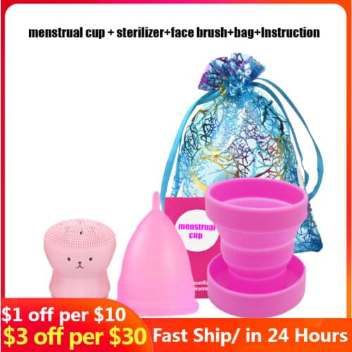 Feminine Hygiene Menstrual Cup Medical Silicone Copo Menstrual de Silicone Medica Period Cup Reusable Menstruation Collector