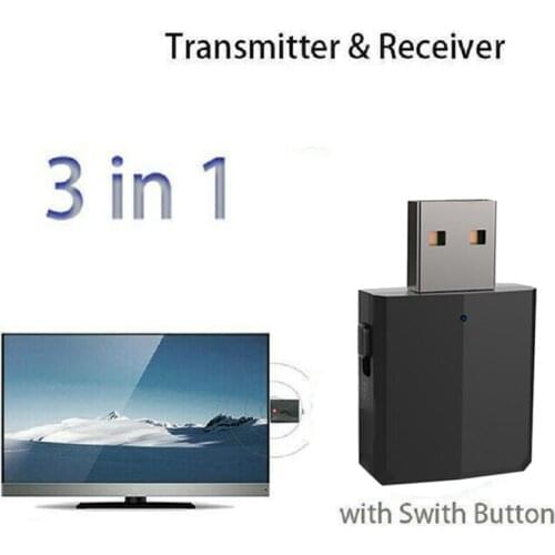 For Stereo TV/PC/Car 1pc USB bluetooth-compatibl 5.0 Desktop Computer Transmitter Portable Wireless Audio Receiver Adapter