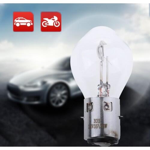 DC 12V 35W Motorcycle HID Halogen Light Bulbs Bright White Car Motorbike Scooter Headlight Light Bulb Headlamp Lamp BA20D S2
