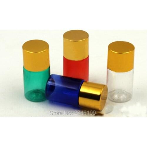 5ML 100pcs/lot Golden, Silver and Black Screw Cap Bottle, PET Plastic Lotion Cream Bottle, Cosmetic Packaging Empty Bottles