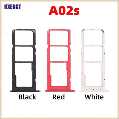 For Samsung Galaxy A02s SM-A025 Dual SIM Card Tray Adaptor Micro SD SIM Card Slot Holder Smartphone Repair Parts