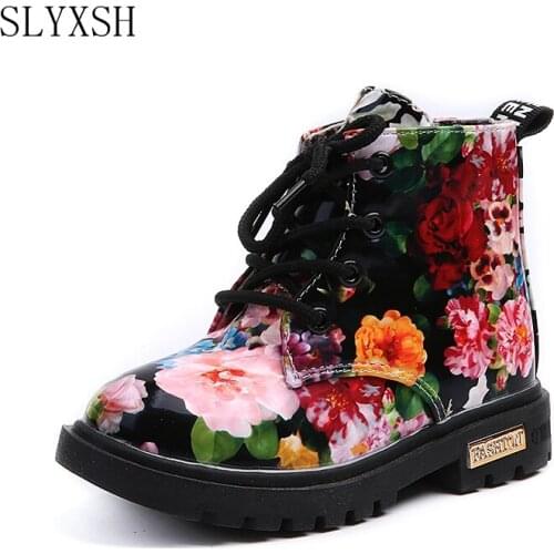 2020 New Autumn Winter Children Flaming Boots Boys Girls PU waterproof fashion cotton Shoes Baby kids Ankle Boots
