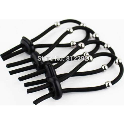 Electro Conductive Rubber Tube Cock Rings Sex Toys For Men Electro Stimulation Peins Massage