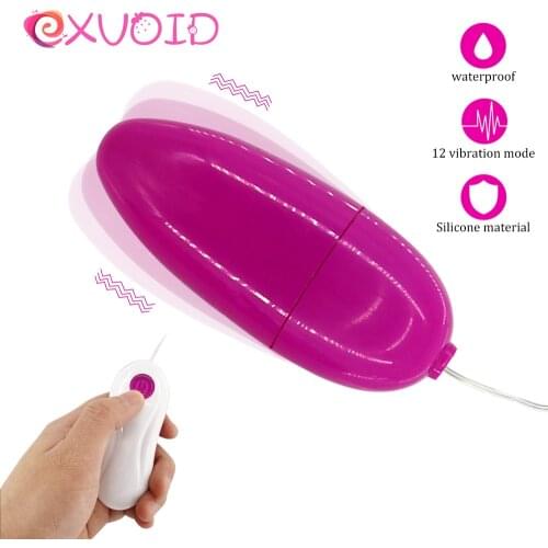 EXVOID Remote Egg Vibrator Female Masturbator Vibrators Sex Toys for Women G-Spot Massager Clitoris Stimulator Adult Product
