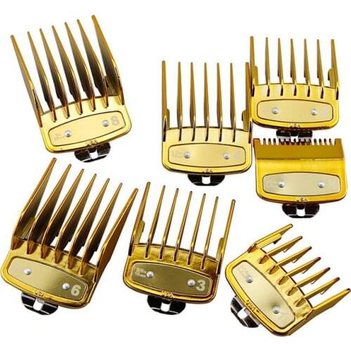 Hot Sale 8Pcs/Set Universal Limit Comb Hair Clipper Accessories 1.5/3/4.5/6/10/13/19/25MM Replacement Styling Coloring