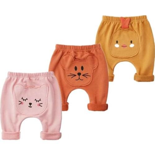 Ins Cross Children pants Spring Animal Casual Haren Trousers baby boy Clothes Cotton Broadcloth Elastic Waist kid Leggings dress
