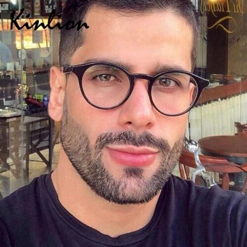 Kinlion Retro Round Eyeglasses Frame for Men Eyewear Frames Vintage Optical Glasses Frame Women Oculos Gafas Myopia Frame 2020