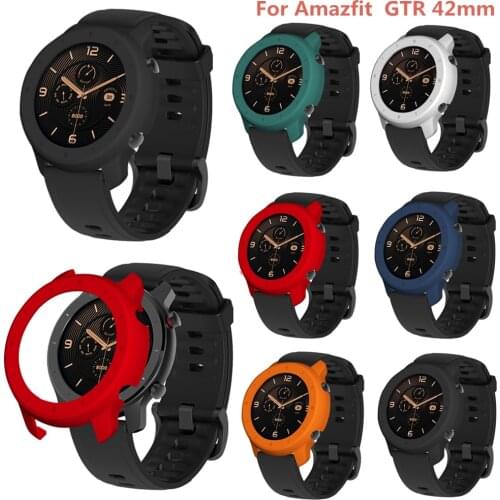 Fashion silicone PC Protection Case For Xiaomi Huami Amazfit GTR 42mm Cases Full Cover Replaceable Shell For Amazfit GTR Case