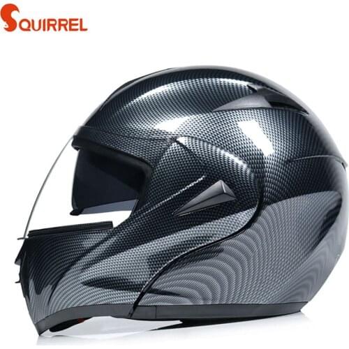 Electric motorcycle Flip Up helmet mens double lenses full Face helmet running helmet pattern road Open Face helmet