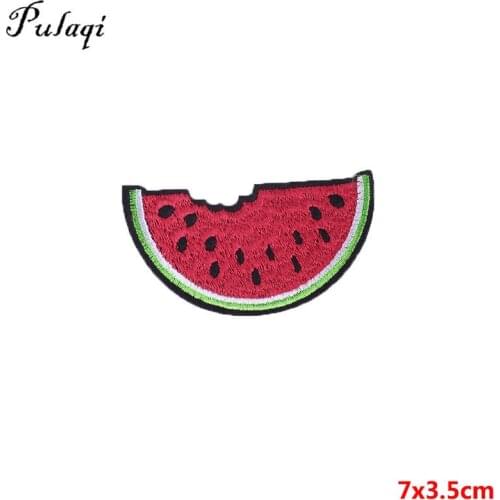 Pulaqi Watermelon Fruits Patch Appliqued Embroidery Iron-on Sewing On Clothes Armband Decor For T - Shirt Jeans DIY F