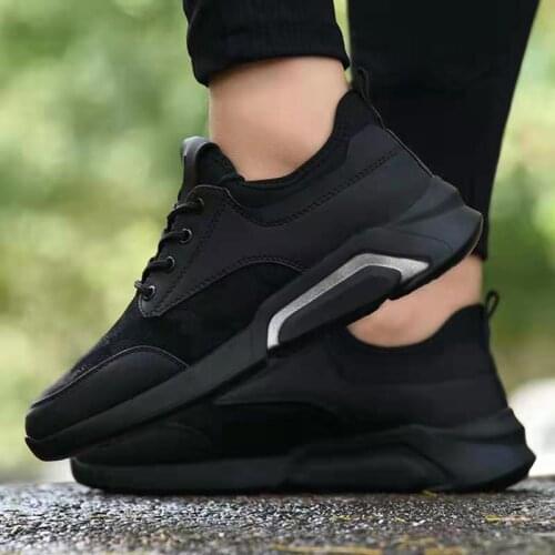 2021 New Spring and Autumn Fashion Leisure Sports Running Shoes Young Mens Student Travel Shoes Black Mens and Womens Sports