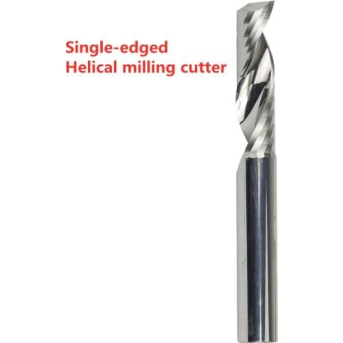 Single-edge Spiral End Mill Engraving Machine Acrylic PVC Cutting CNC Tool