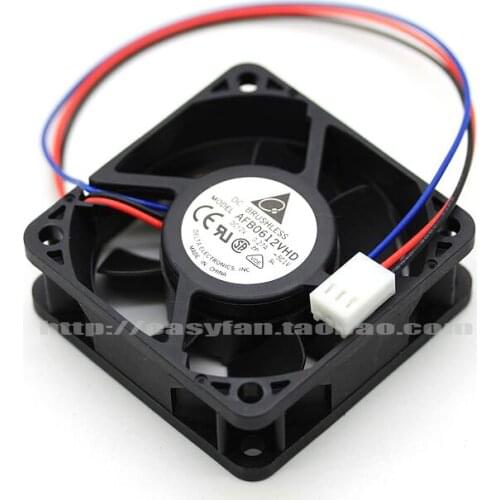 Detla Electronics AFB0612VHD 5C1V DC 12V 0.27 60x60x20mm Server Cooling Fan