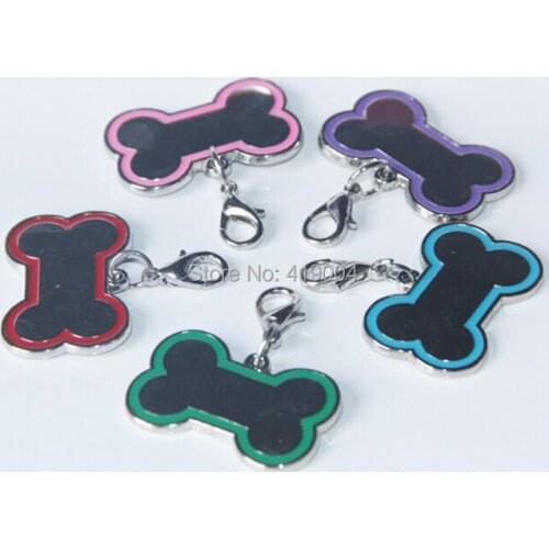 Bone Shaped Dog pendant Dog Cat Tag,mixed colorful Pet Tags Fedex DHL Free Shipping ,500pcs/lot