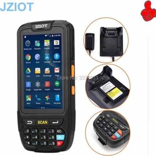 Industrial Android handheld 1D 2D barcode scanner / PDA with NFC GPS camera bluetooth wifi 4g