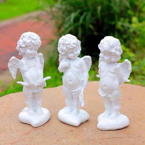 Garden ornaments handmade small angel Cupid angel resin decorative wedding decoration crafts arts home decor