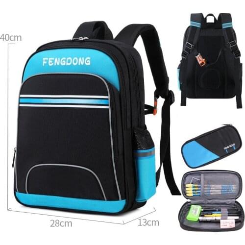 FengDong Schoolbag For Primary School Boys And Girls 1-6 Grade Students Backpack Large Capacity Lightweight Waterproof Book Bag
