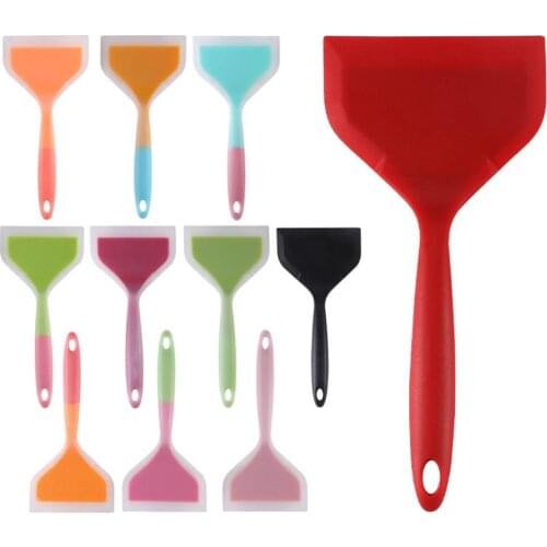 Non-stick Spatula Silicone Cooking Kitchen Cake Baking Scraper Home Cookware Fashion Wholesale Hot Sale Tools Gadgets