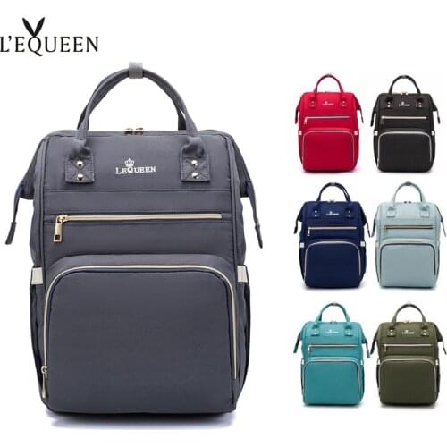 LEQUEEN Diaper Bag Maternity Nappy Backpack Large Capacity Nursing Travel Backpack Heat Preservation diaper bag backpack bolsos