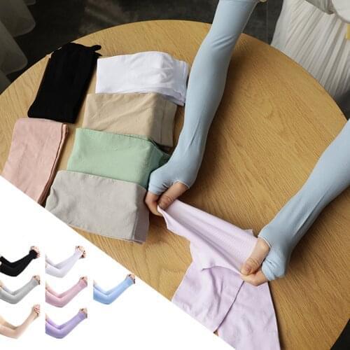 1Pair UV Sun Protection Arm Sleeves Cooling Sports Sleeve Volleyball Running Cooling Arm Sleeve