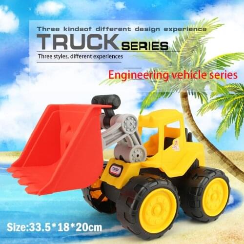 Increase thickening engineering toy car childrens dump truck excavator beach loading soil forklift boy model toy gift