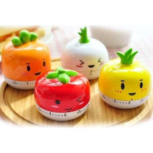 Funny Cooking Timer Mechanical Fruit Vegetable Cartoon Electronic Kitchen Cooking Accessory FBE3