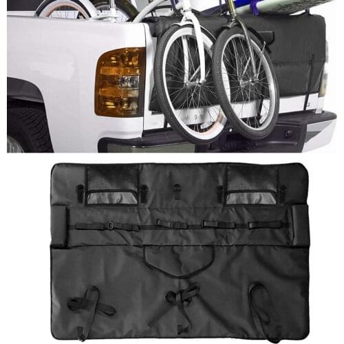 Tailgate Bike Pads Truck Pickup Protection Skid Proof Bike Rack Car Tailgate Cover Protection Pad Pick-up Pad with 5 Bike Frame