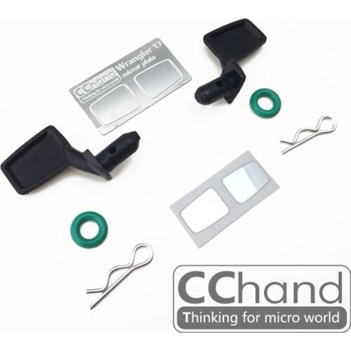 1/10 scale RC Wrangler Jeep tamiya cc01 cc-01 Wrangler rubber rearview mirror (high reflective lenses)