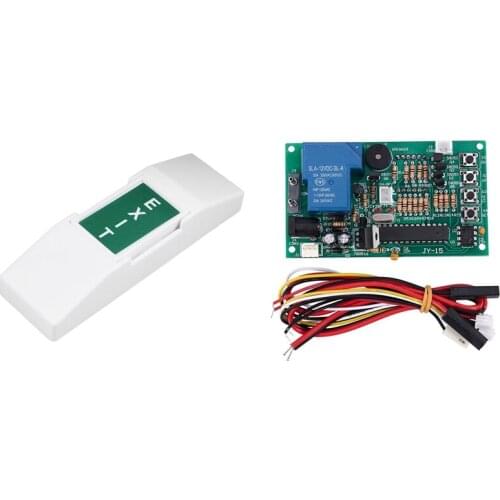 1 Pcs Electric Door Emergency Push Button Switch & 1 Pcs Jy-15A Timer Board Timer Controller Power Supply