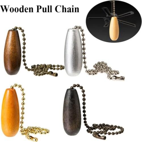 1Pcs Ceiling Fan Chain Pulls Wooden Pull Chain Extension Pull Chain for Ceiling Light Lamp Fan Chain Lighting Pendant
